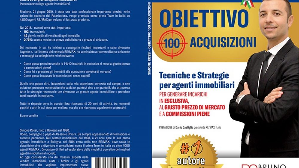 Simone Rossi: bestseller il suo libro &#8220;Obiettivo 100 Acqusizioni&#8221;